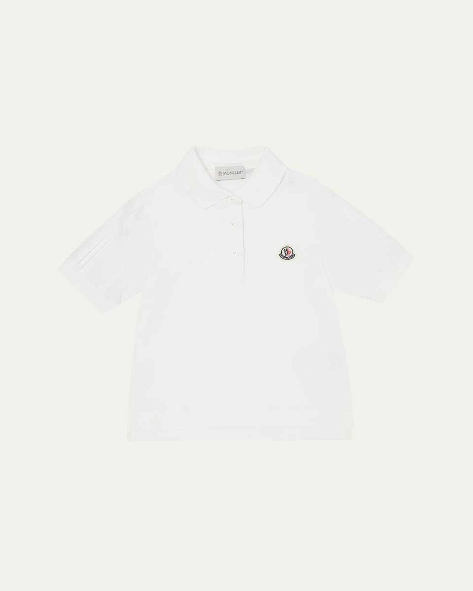 Boy's Polo Shirt W/ Logo Patch, Size 4-6